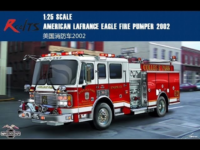 Пожарный автомобиль "Fire Pumper". Обзор модели фирмы "Trumpeter"  в 1/25 масштабе.