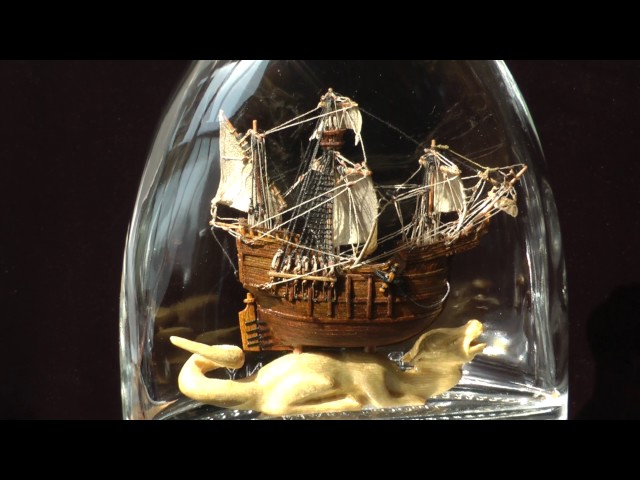 Каракка эпохи великих открытий в бутылке
