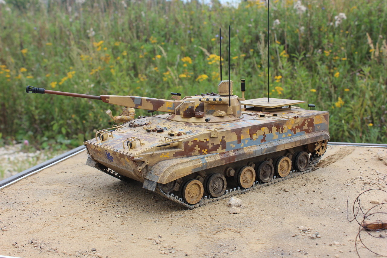 Модель БМП-3 — Каропка.ру — стендовые модели, военная миниатюра