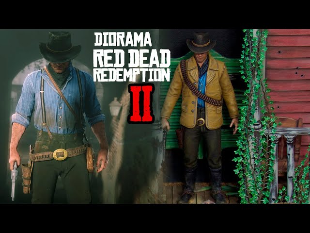 Red Dead Redemption 2 diorama with Arthur Morgan figure