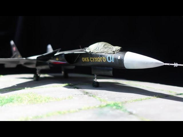Истребитель Су-47 /Беркут/ - "На вечной стоянке" | Diorama SU-47 Zvezda