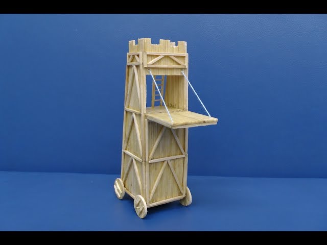 Осадная башня из спичек | идеи для творчества | спичкин дом, секреты моделирования из спичек