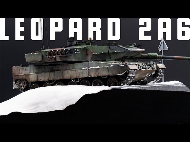 Финал проекта! | RFM Leopard 2A6 1/35 winter diorama final!