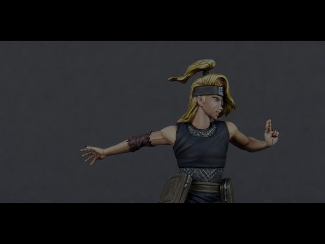 Naruto Shipunden - Deidara  miniature  масштаб 54мм