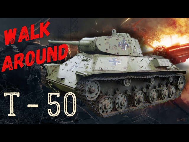 Т - 50 (Walk Around). T-50 tank.