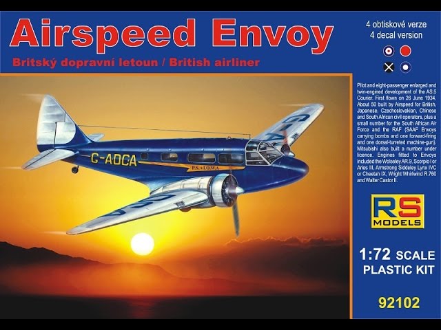 RS MODELS 92102 Airspeed Envoy Lynx IV C