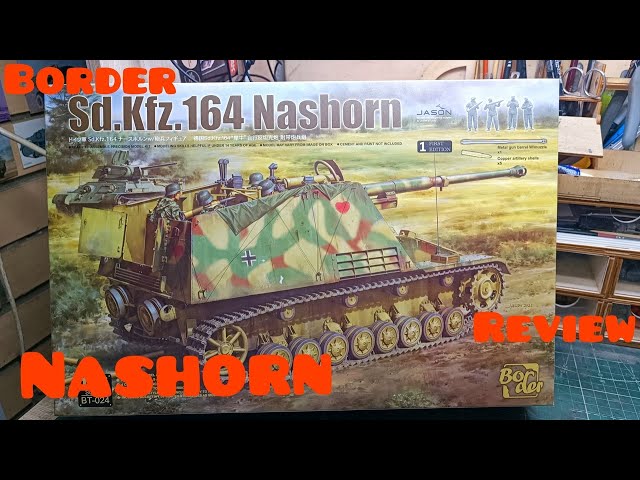 ОБЗОР! Nashorn Sd.Kfz.164, Border 1/35. REVIEW! Насхорн, Бордер Моделс