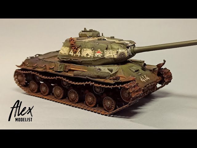 IS-2 painting and weathering for diorama 1/35  |  Покраска и везеринг танка ИС-2 для диорамы.