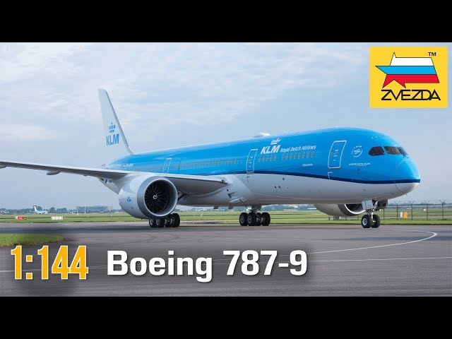 Boeing 787-9 Dreamliner :: 1/144 :: Zvezda :: Распаковка и обзор