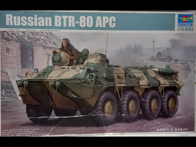 БТР-80 от фирмы Trumpeter в масштабе 1:35 / BTR-80 from Trumpeter in 1:35 scale