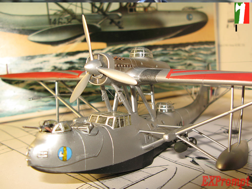 CANT 501Z “Gabbiano” от   Italeri 1/72 - Или Мамаюти по итальянски.