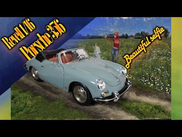Диорама с Porshe 356 "Красивое селфи"/Ultra realistic diorama "Beautiful selfie"