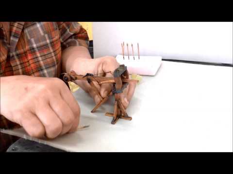 Действующая модель Римской катапульты скорпион