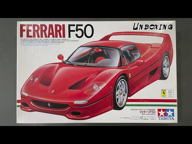 Unboxing: 1/24 Ferrari F50 from Tamiya + detail up set (1/24フェラーリF50fromタミヤ+"スタジオ27"ディティールuoセット)