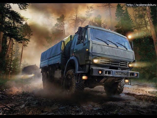 Обзор модели, КАМАЗ 5350 "МУСТАНГ" / KAMAZ 5350 MUSTANG. ZVEZDA 3697.