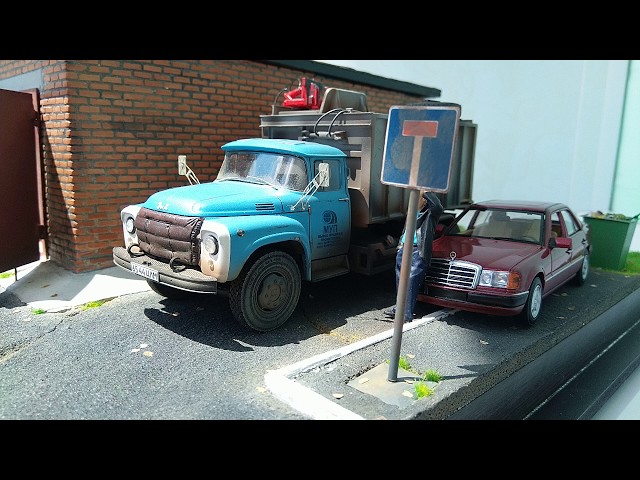 Diorama Garage - Scale 1/43. Building process.(Диорама гараж- масштаб 1/43. Процесс постройки.)