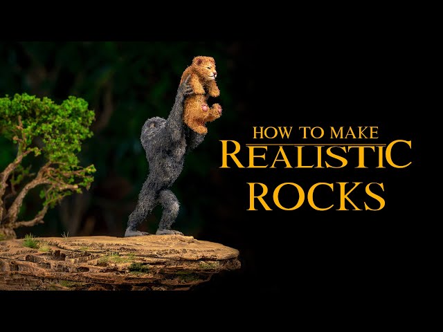 Как сделать реалистичные горы за 90 рублей (Диорама Король Лев)