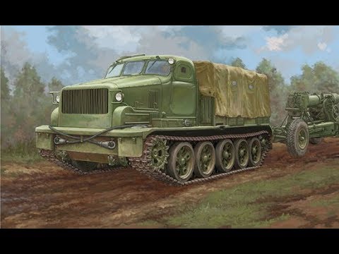 Сборка артиллерийского тягача AT-T Trumpeter 1/35. Часть 2.