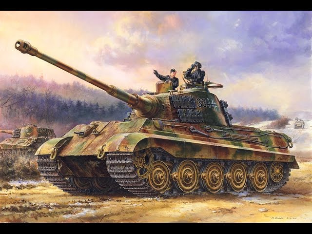 Обзор Королевского Тигра(King Tiger Sd.Kfz.182) c  башней Хеншель  MENG .