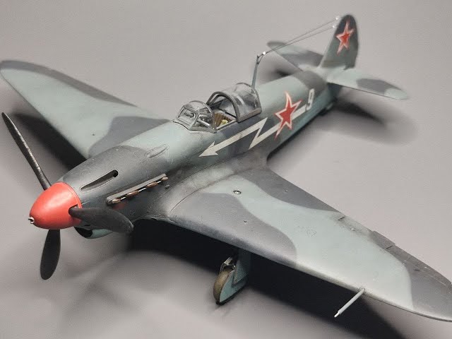 Ч-3, Покраска, визеринг маслом, ФИНАЛ ! Звезда 1/48 Як-1Б Героя Советского Союза Романенко И.И.