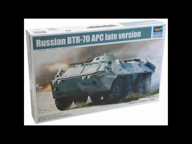 Обзор БТР-70. TRUMPETER 1/35.