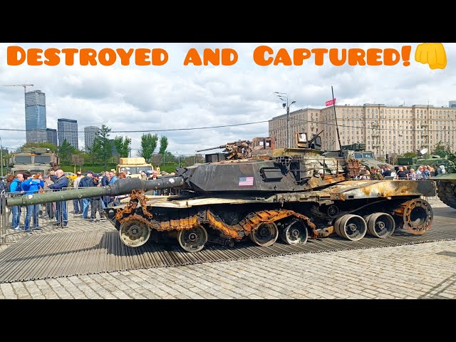Выставка трофейной техники НАТО на Поклонной горе! Exhibition of captured NATO equipment!