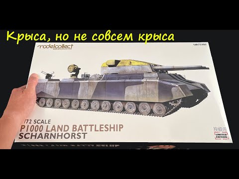 Крыса, но не совсем крыса. Обзор модели R1000 Шарнхорст фирмы Modelcollect в 72 масштабе.