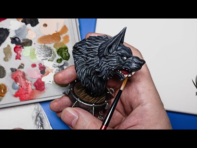 ОБОРОТЕНЬ НА ПОЛКЕ. Печатаю 3d модель на принтере и крашу с помощью аэрографа и кисточек.