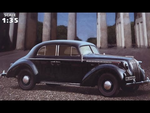 Opel Admiral Saloon - WW2 German Staff Car - обзор сборной модели от ICM, масштаб 1:35