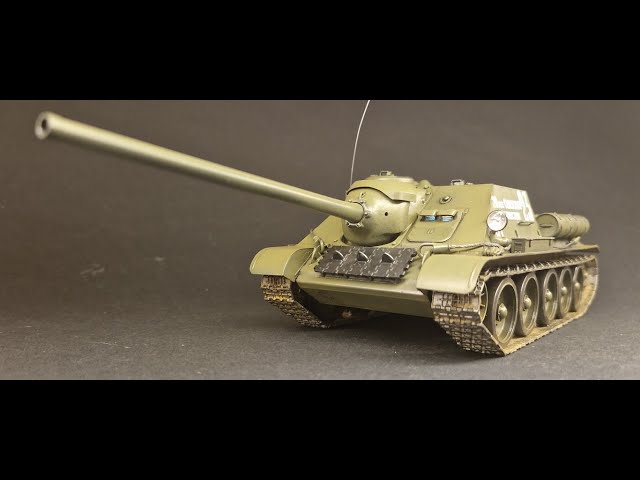 СУ-100 в масштабе 1:35. Сборная модель от фирмы Звезда / SU-100 in scale 1:35 from ZVEZDA