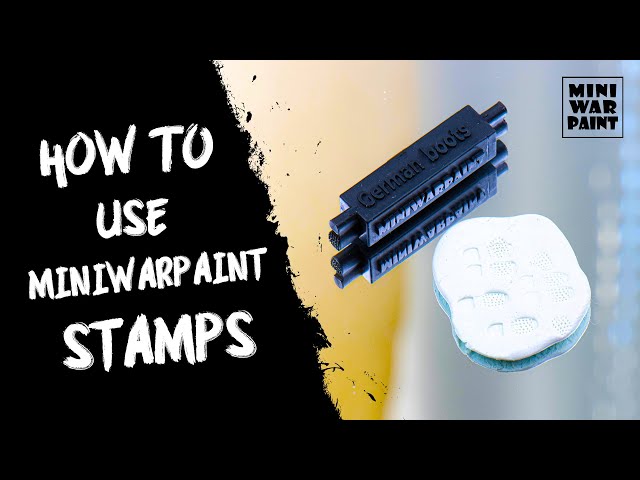 Как пользоваться штампами MiniWarPaint | How to create footprints