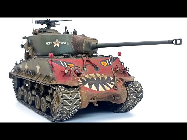 Sherman M4A3 Korean War RFM 1/35, Шерман Корейской Войны РФМ 1/35