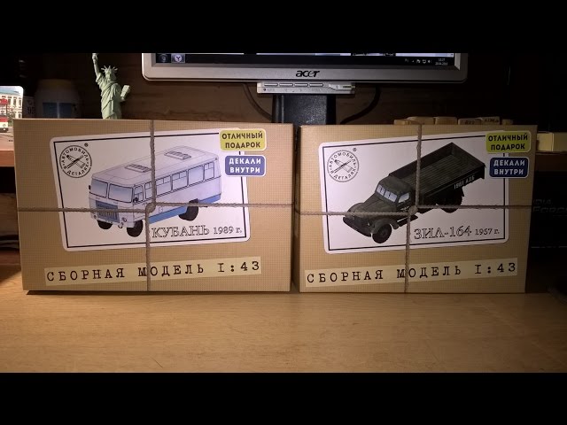 Сборная модель грузовика ЗиЛ-164 в масштабе 1:43