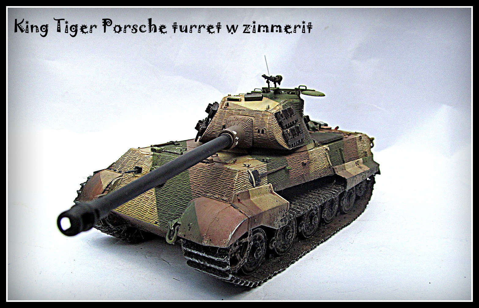 King Tiger porsche turret w zimmerit — Каропка.ру