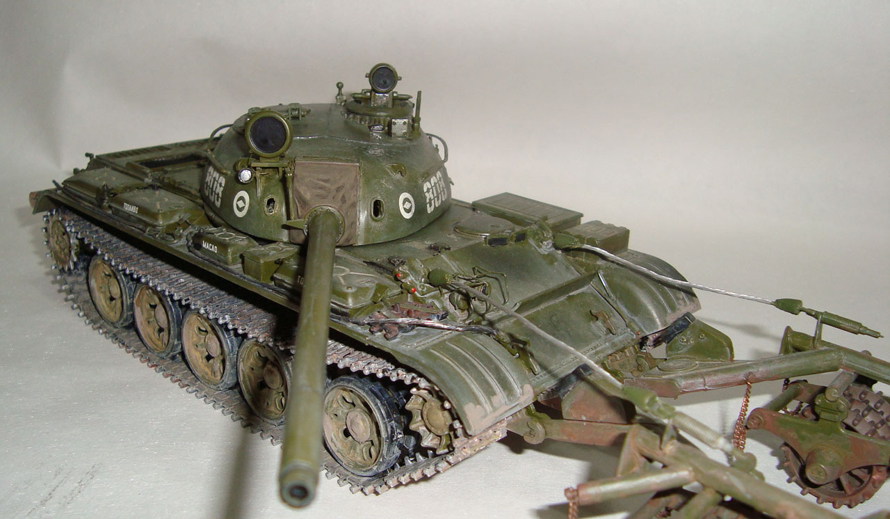 Т-55 с тралом КМТ-5