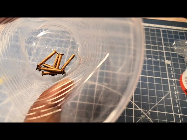 Чернение латуни - 3 этап: испытание на латунных винтах