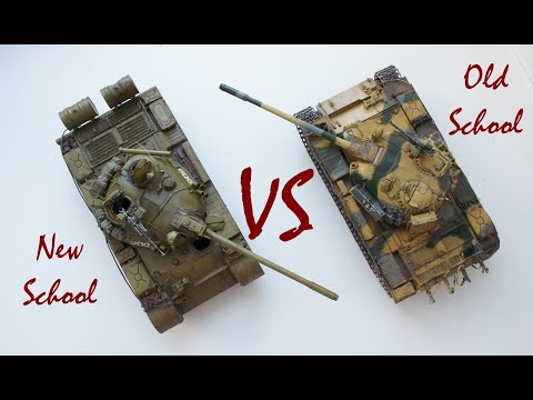 Сравнение моделей танков т 55а, в масштабе 1/35 от тамии и миниарта