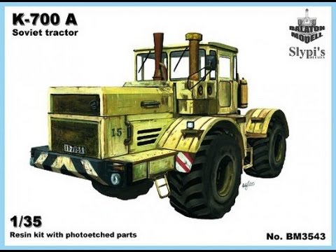 K-700 tractor BM3543 Balaton Modell K-700 Кировец сборная модель 1 35