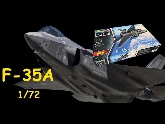 F-35A- американский истребитель пятого поколения. Обзор модели фирмы "Revell" в 1/72 масштабе.