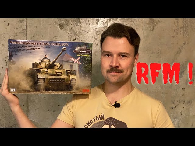 Обзор модели,новинка танк PZ 4 Ausf J от компании RFM  1/35 с интерьером и рабочими траками.