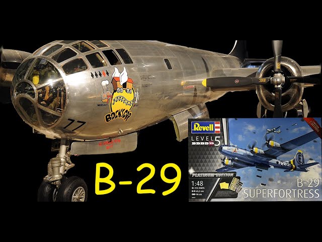 То, что бомбило Японию... бомбардировщик B-29. Модель фирмы "REVELL" в 1/48 масштабе.