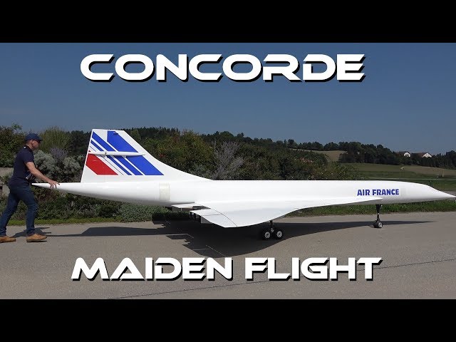 GIGANTIC 10 METER LARGE RC CONCORDE - MAIDEN FLIGHT
