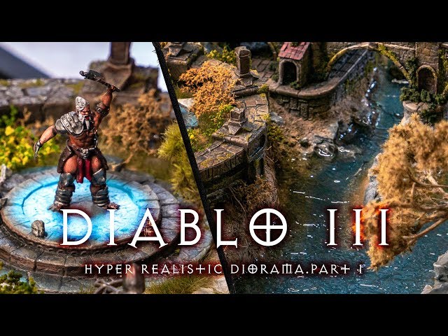 Diablo 3 Создание реалистичной диорамы с варваром (часть 1)