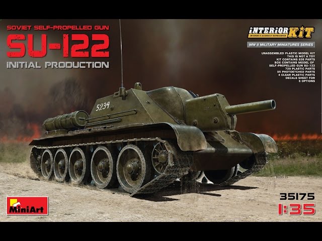 Обзор СУ-122 MiniArt №35175. INTERIOR KIT.