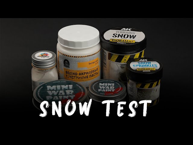 Snow test | Тест снега отечественных фирм | Сравнение с AK Interactive