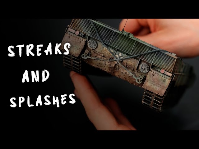RFM Leopard 2A6 1/35 Weathering | Streaks & Splashes | Создание загрязнений на модели танка