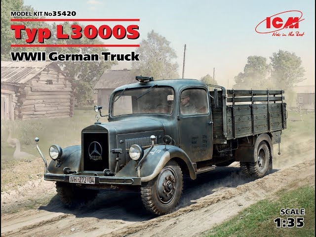 Mercedes Benz L3000S ICM 1/35. Фильтр, декали, смывка. Часть 5.
