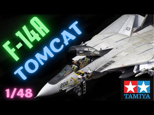 TAMIYA F-14 A TOMCAT.FULL BUILD AND PAINT.TOP GUN .