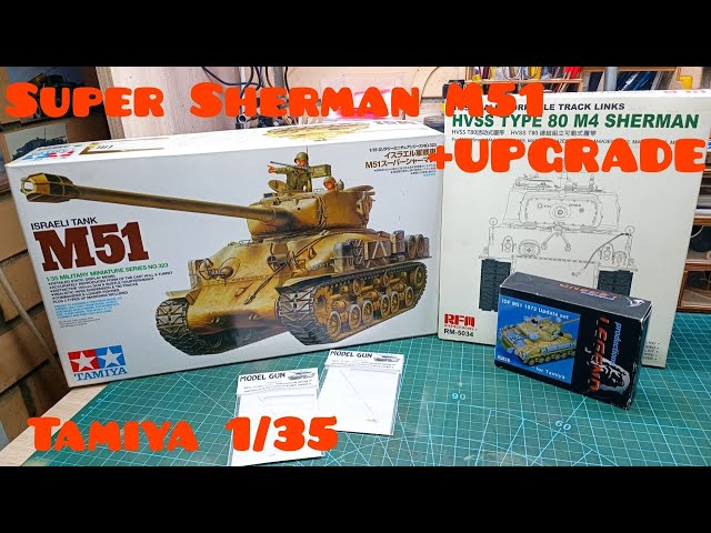 ОБЗОР! Super Sherman M51, Tamiya 1/35+ ТОПОВЫЕ ДОПЫ! REVIEW!