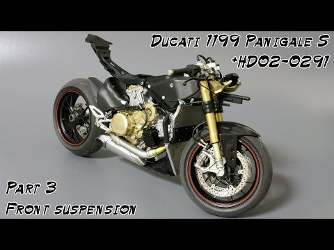 Ducati 1199 Panigale S 1/12 + detail-up set Часть 3  (ドゥカティ1199パニガーレS1/12+ディテールアップセットその3)